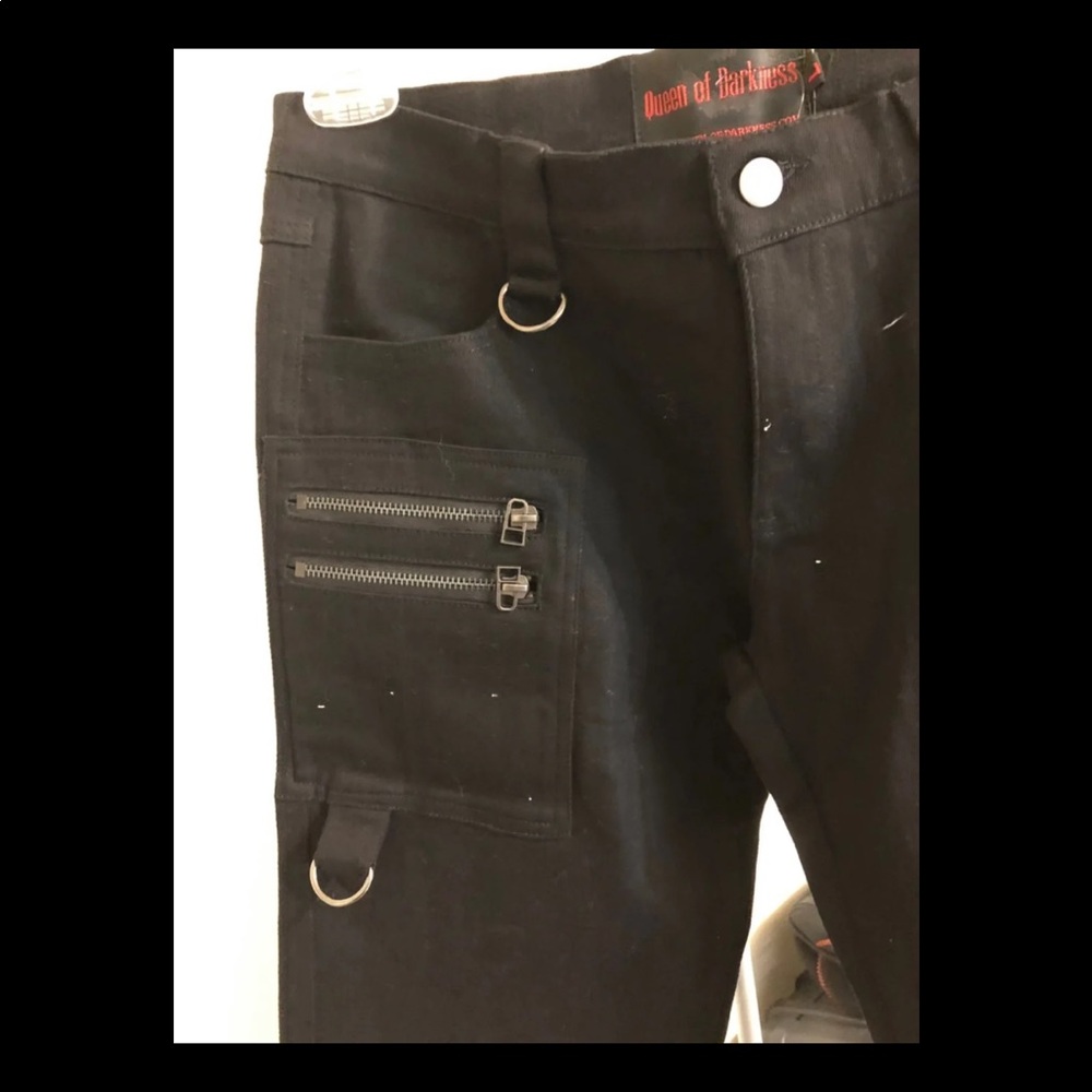 Queen Of Darkness Gothic Jeans Size 10 - Picture 2 of 8
